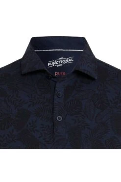 Pure Functional Slim Fit Poloshirt Marine, Gemustert -Pullover Geschäft D61315 92930 178 1 800 1200x1200
