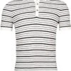 Giordano Modern Fit Poloshirt Weiss/schwarz, Gestreift