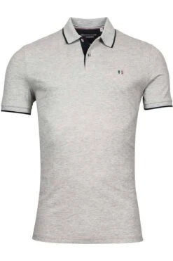 Giordano Regular Fit Poloshirt Hellgrau, Einfarbig