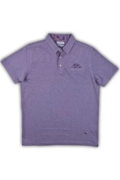 Giordano Blue Modern Fit Poloshirt Lila, Einfarbig