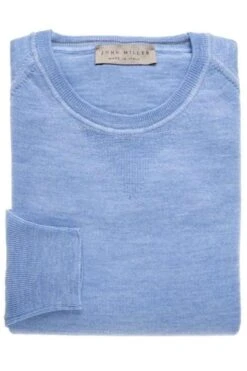 John Miller Tailored FitSweatshirt Rundhals Blau