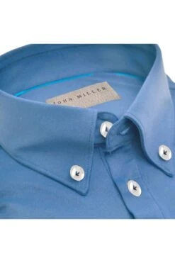 John Miller Slim Fit Poloshirt Blau, Einfarbig 5 John Miller Slim Fit Poloshirt Blau, Einfarbig -Pullover Geschäft JM 5139258 140 000 000 1 800 1200x1200