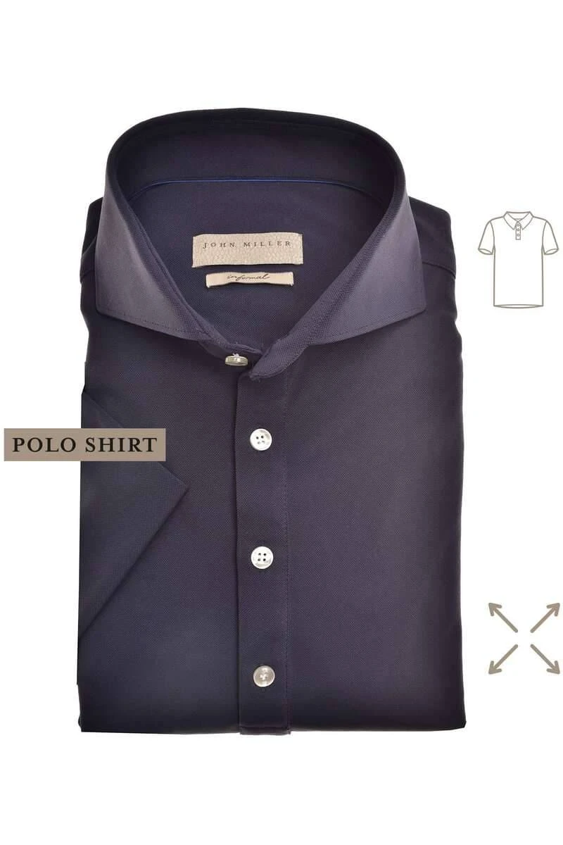 John Miller Slim Fit Poloshirt Navy, Einfarbig 3 John Miller Slim Fit Poloshirt Navy, Einfarbig