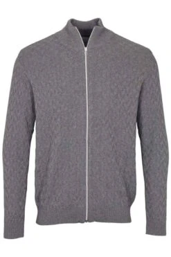 Kronstadt Regular FitCardiganZip Hellgrau
