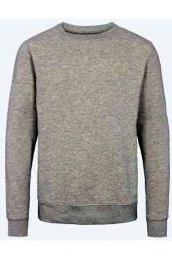 Kronstadt Regular FitSweatshirt Rundhals Hellgrau
