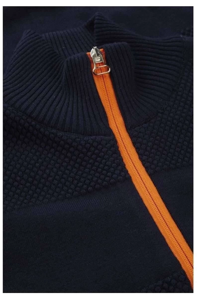 Kronstadt Regular Fit SweatjackeRundhals Marine 4 Kronstadt Regular Fit SweatjackeRundhals Marine – Bild 2