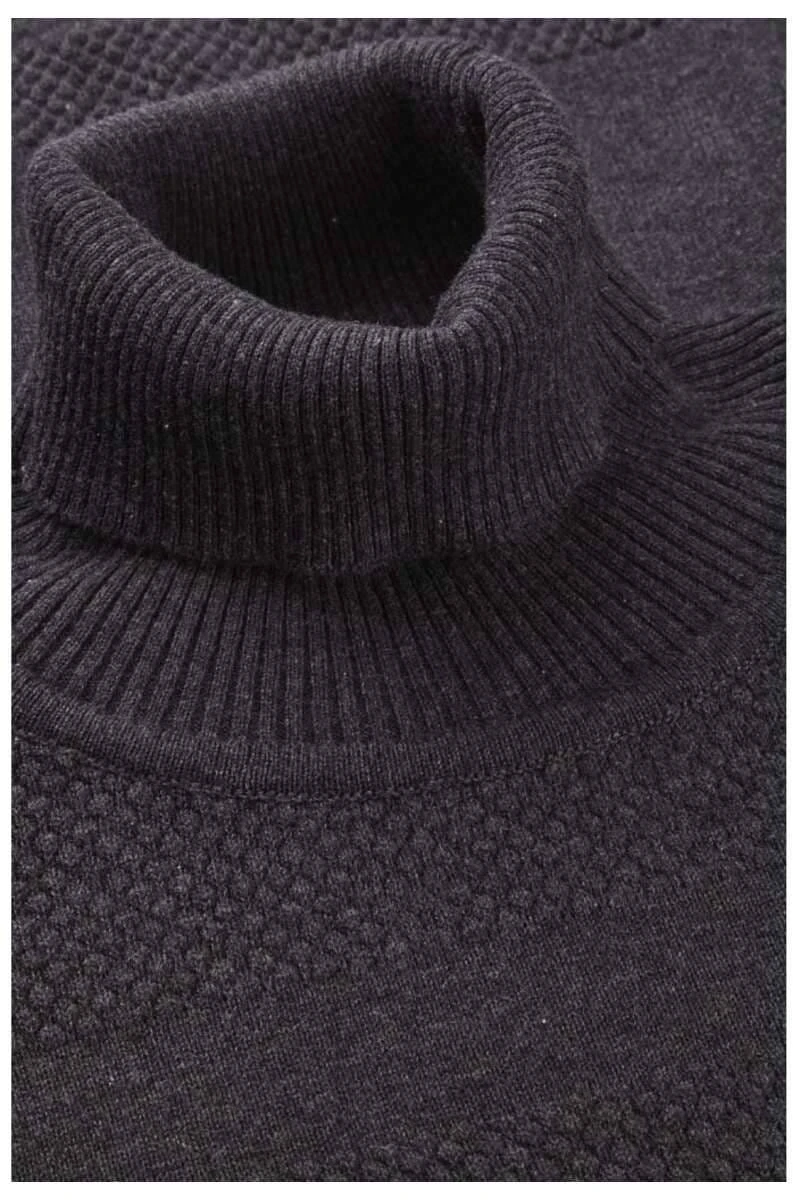 Kronstadt Fisker Regular Fit Herren Rollkragenpullover Schwarz 4 Kronstadt Fisker Regular Fit Herren Rollkragenpullover Schwarz – Bild 2