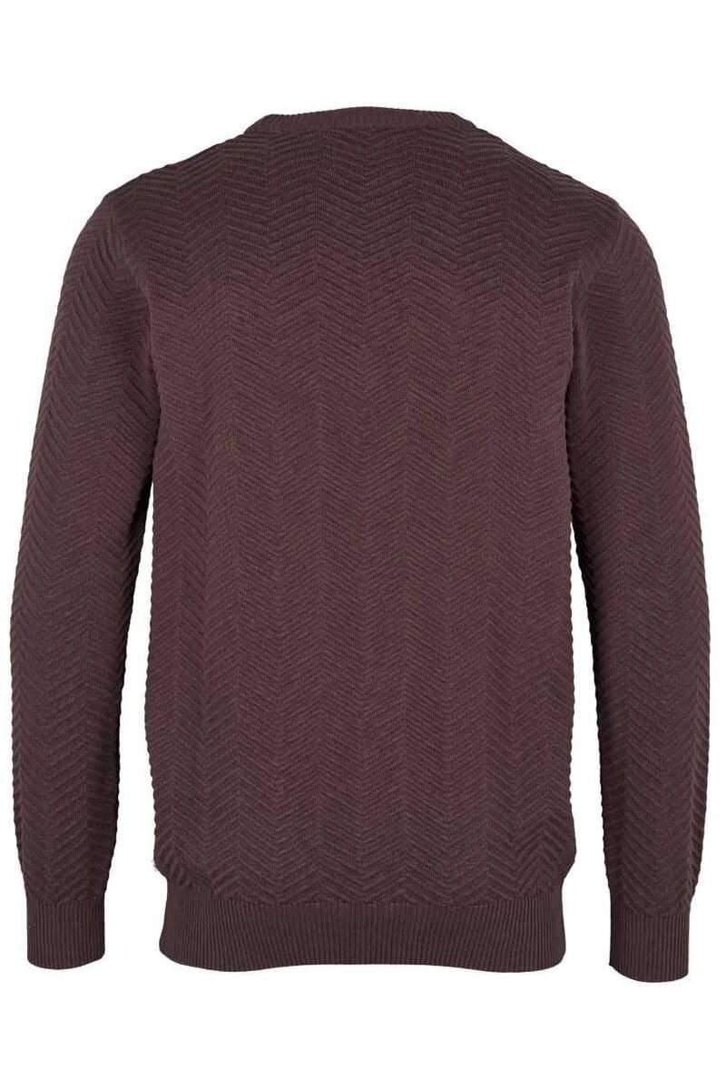 Kronstadt Regular Fit Herren Pullover Rundhals Dunkelbraun 4 Kronstadt Regular Fit Herren Pullover Rundhals Dunkelbraun – Bild 2