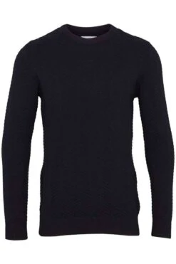 Kronstadt Carlo Fitted BodySweatshirt Rundhals Marine