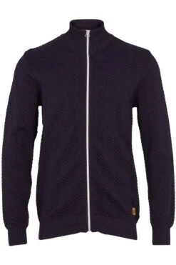 Kronstadt Carlo Zip Regular Fit SweatjackeZip Marine