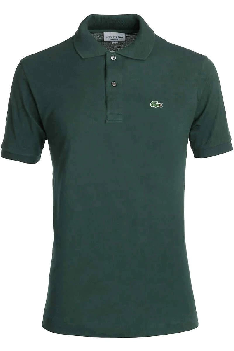 Lacoste Classic Fit Poloshirt Dunkelgrün, Einfarbig 3 Lacoste Classic Fit Poloshirt Dunkelgrün, Einfarbig