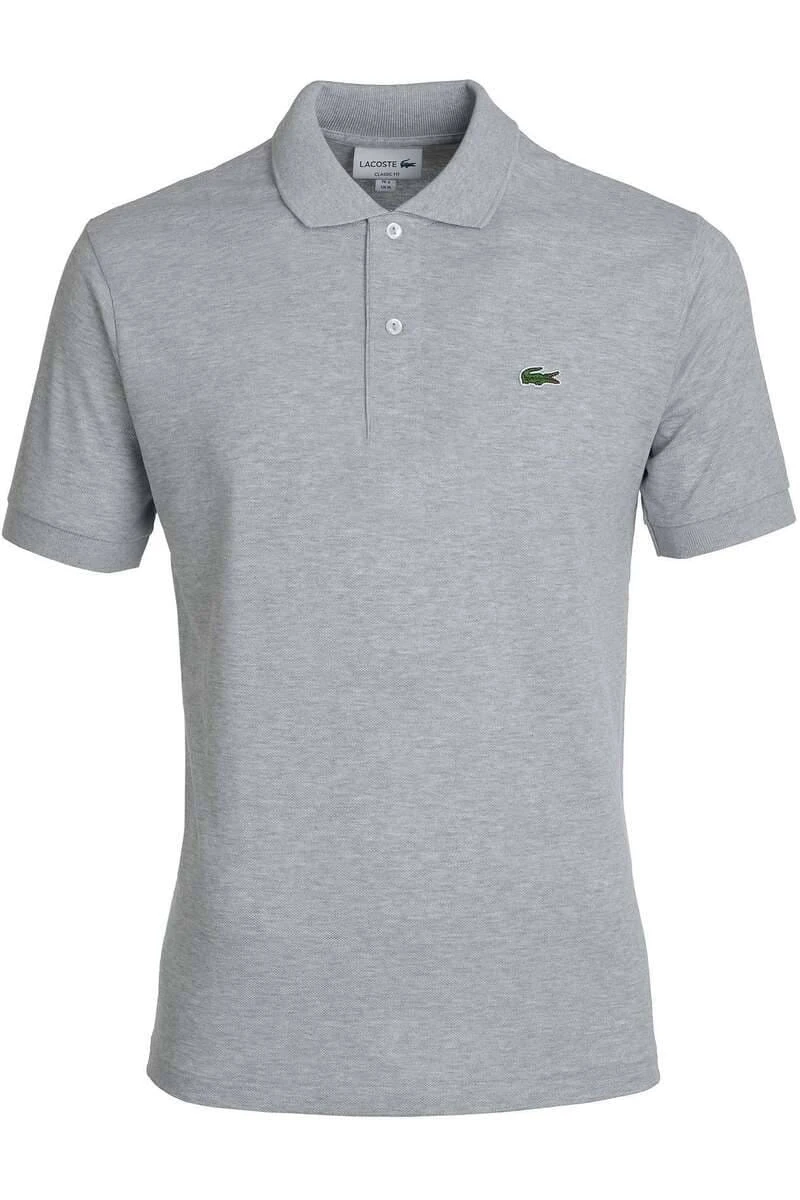 Lacoste Classic Fit Poloshirt Hellgrau, Einfarbig 3 Lacoste Classic Fit Poloshirt Hellgrau, Einfarbig