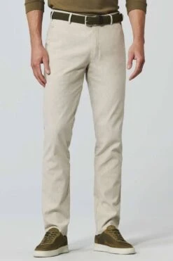 Meyer Modern Fit Five-Pocket Herren Stoffhose Gelb,Einfarbig