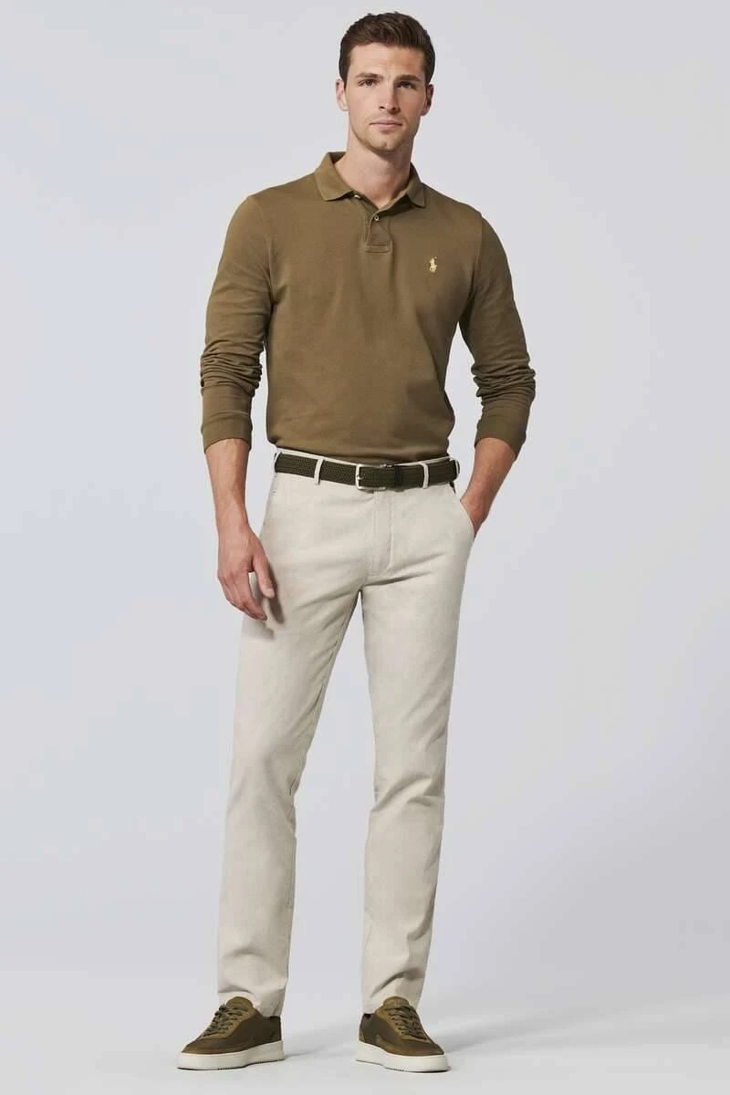 Meyer Modern Fit Five-Pocket Herren Stoffhose Gelb,Einfarbig 6 Meyer Modern Fit Five-Pocket Herren Stoffhose Gelb,Einfarbig – Bild 4