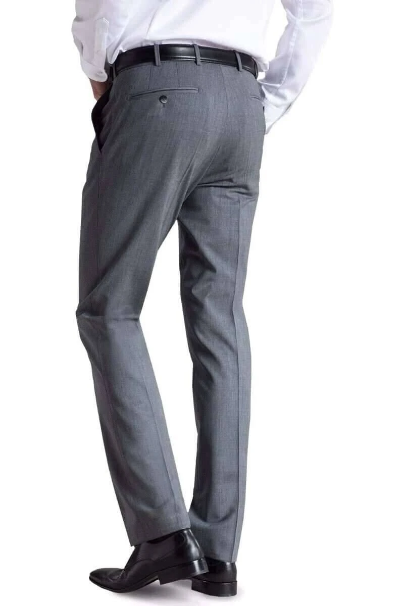 Meyer Modern Fit Herren Stoffhose Grau,Einfarbig 4 Meyer Modern Fit Herren Stoffhose Grau,Einfarbig – Bild 2