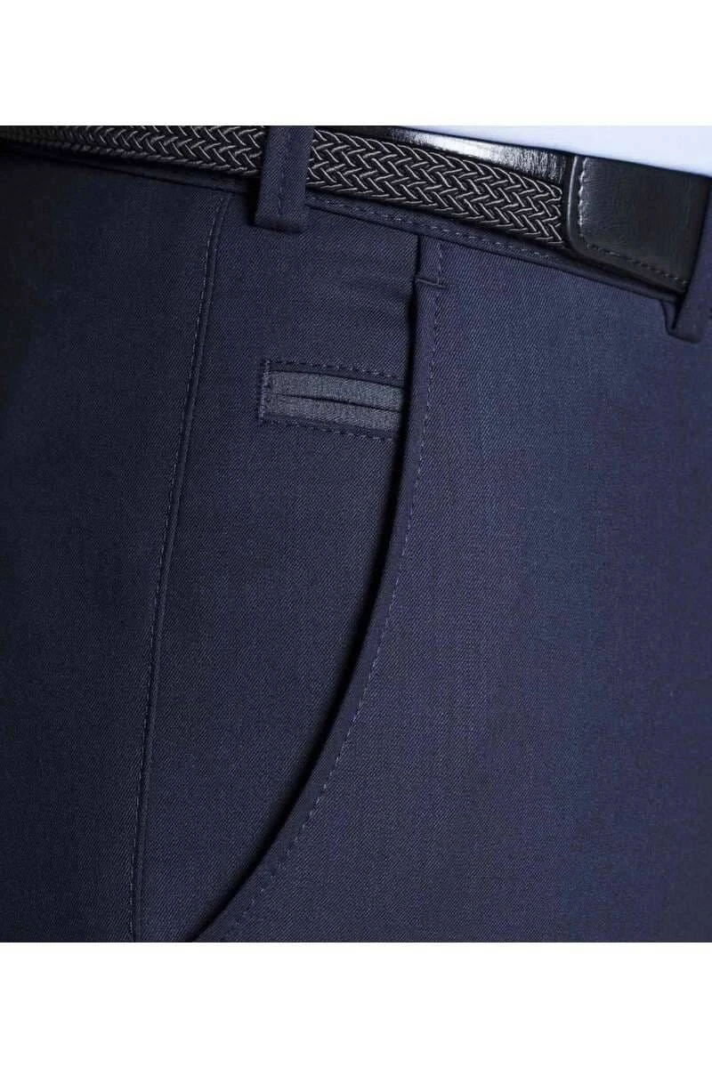 Meyer Modern Fit Herren Stoffhose Marine,Einfarbig 5 Meyer Modern Fit Herren Stoffhose Marine,Einfarbig – Bild 3