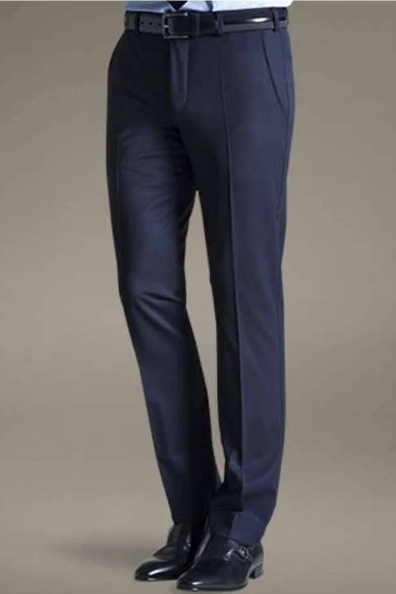 Meyer Modern Fit Herren Stoffhose Marine,Einfarbig 3 Meyer Modern Fit Herren Stoffhose Marine,Einfarbig