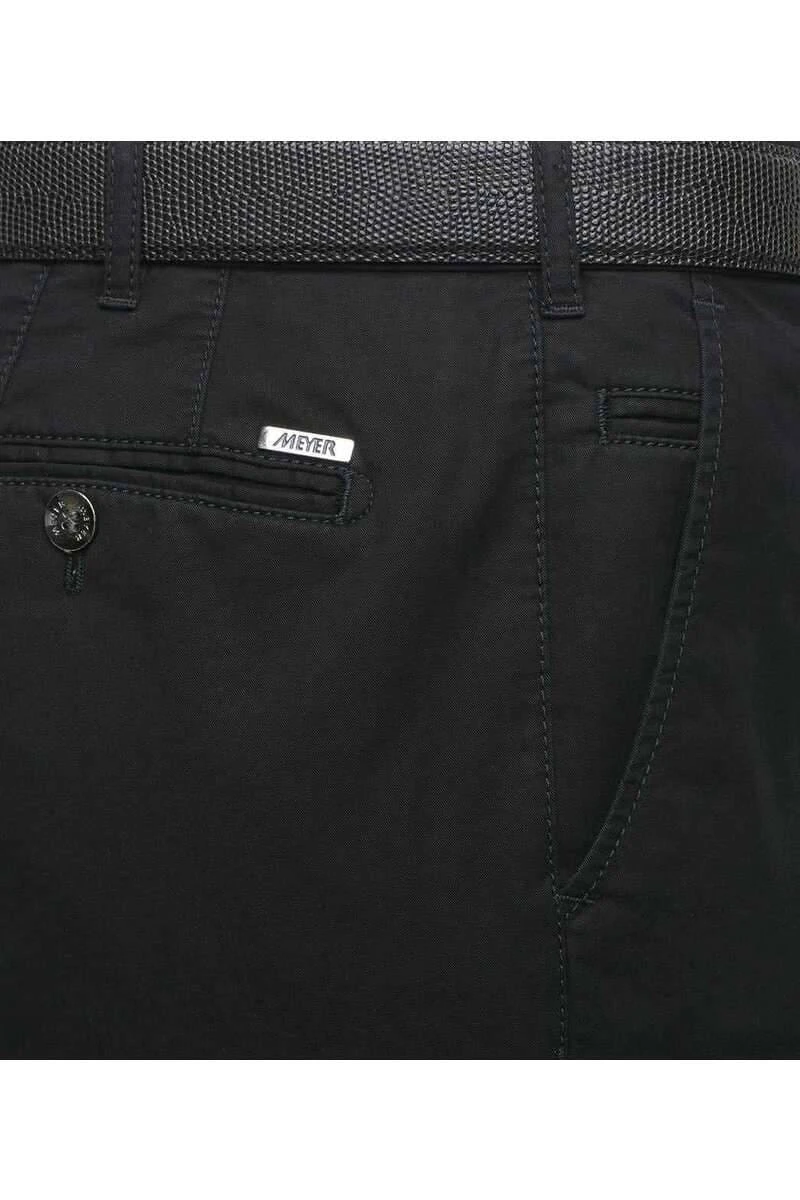 Meyer Modern Fit Herren Chino Schwarz,Einfarbig 7 Meyer Modern Fit Herren Chino Schwarz,Einfarbig – Bild 5