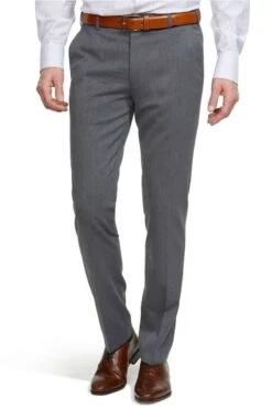 Meyer Modern Fit Herren Stoffhose Mittelgrau,Einfarbig