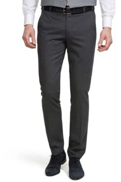 Meyer Super 100 Modern Fit Herren Stoffhose Anthrazit,Einfarbig