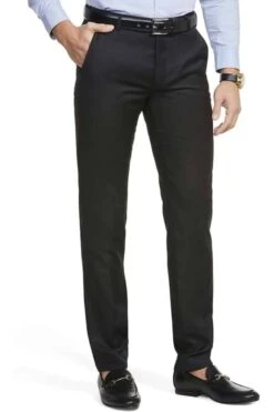 Meyer Super 100 Modern Fit Herren Stoffhose Schwarz,Einfarbig