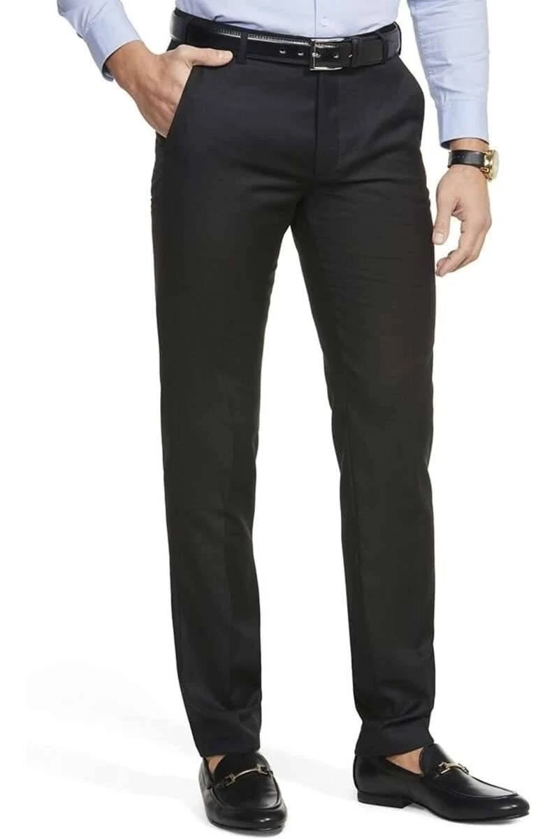 Meyer Super 100 Modern Fit Herren Stoffhose Schwarz,Einfarbig 3 Meyer Super 100 Modern Fit Herren Stoffhose Schwarz,Einfarbig