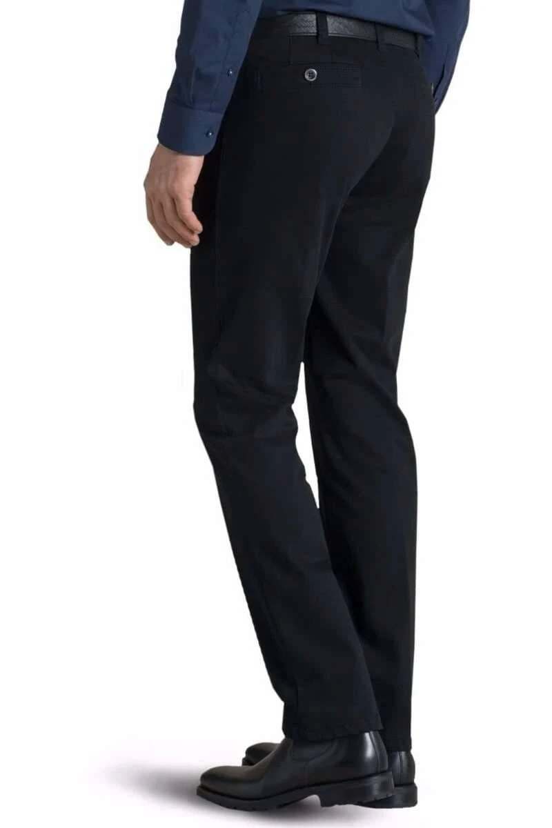 Meyer Regular Fit Five-Pocket Herren Stoffhose Schwarz,Einfarbig 4 Meyer Regular Fit Five-Pocket Herren Stoffhose Schwarz,Einfarbig – Bild 2