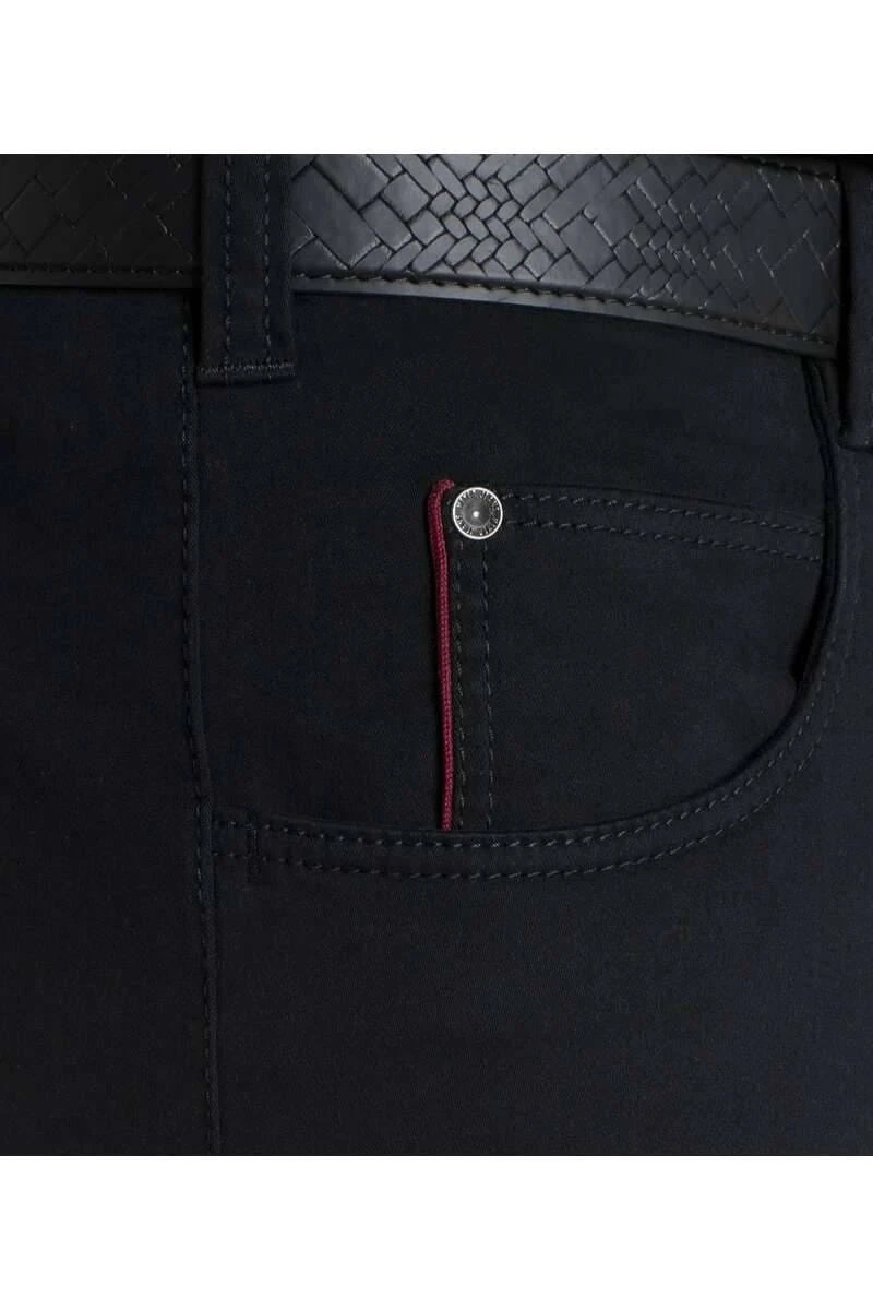 Meyer Regular Fit Five-Pocket Herren Stoffhose Schwarz,Einfarbig 5 Meyer Regular Fit Five-Pocket Herren Stoffhose Schwarz,Einfarbig – Bild 3