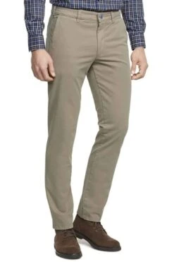Meyer M5 Regular Fit Herren Chino Beige,Einfarbig