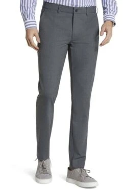 Meyer M5 Regular Fit Herren Chino Silber,Einfarbig