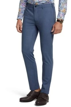Meyer M5 Regular Fit Herren Chino Royal,Einfarbig