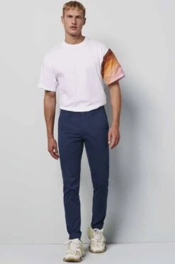 Meyer M5 Slim Fit Herren Chino Blau,Einfarbig -Pullover Geschäft MY M5FIT1 6008 18 8 800 1200x1200