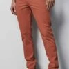 Meyer M5 Slim Fit Herren Chino Braun,Einfarbig