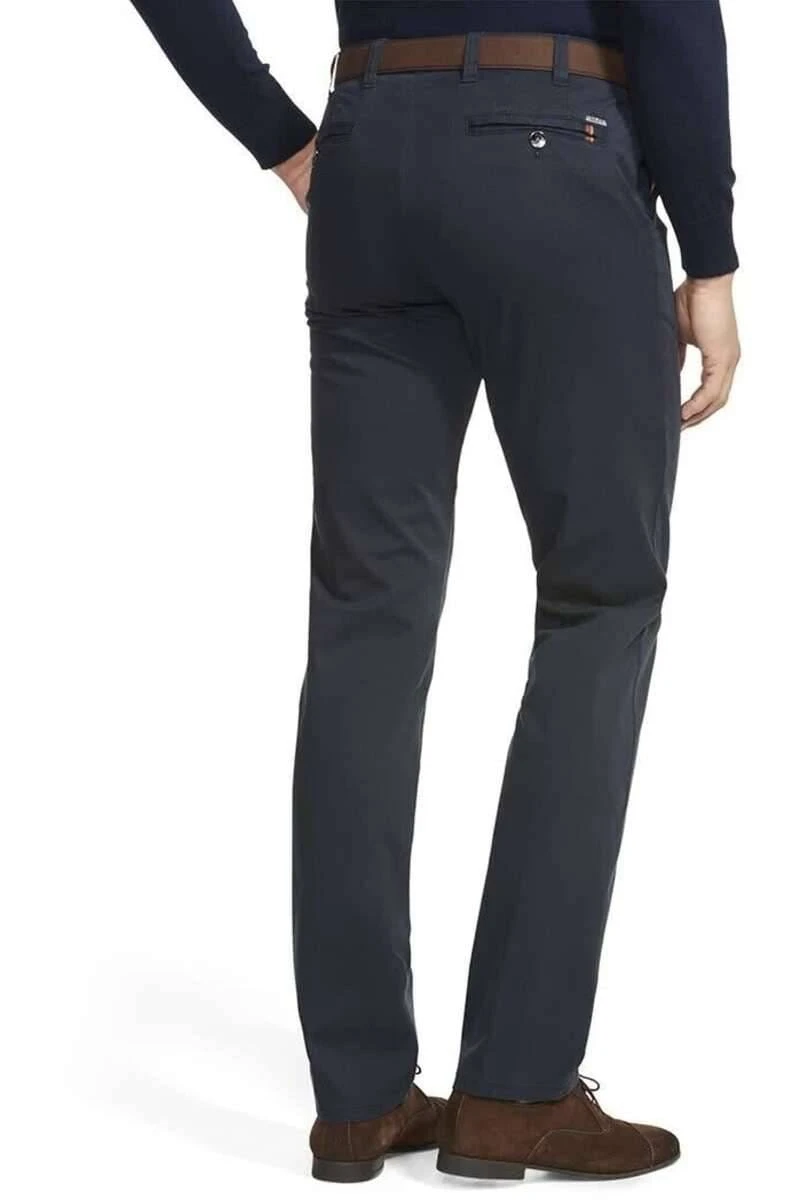 Meyer Modern Fit Herren Chino Marine,Einfarbig 4 Meyer Modern Fit Herren Chino Marine,Einfarbig – Bild 2