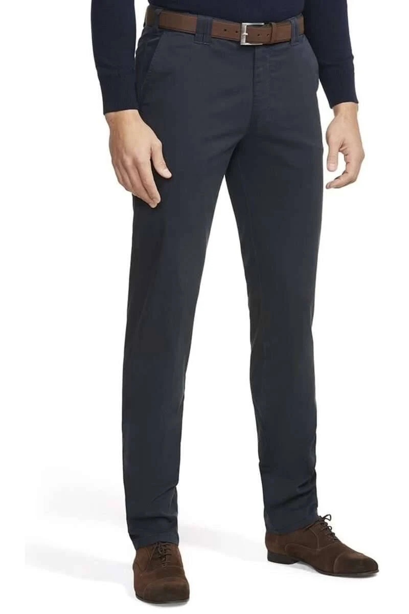 Meyer Modern Fit Herren Chino Marine,Einfarbig 3 Meyer Modern Fit Herren Chino Marine,Einfarbig