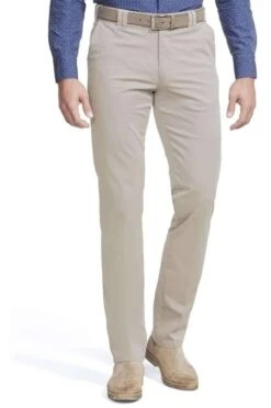 Meyer Modern Fit Herren Chino Beige,Einfarbig