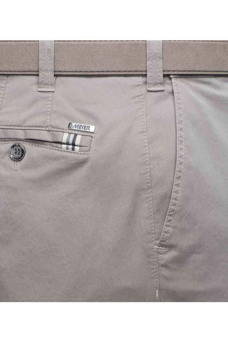 Meyer Modern Fit Herren Chino Taupe,Einfarbig 7 Meyer Modern Fit Herren Chino Taupe,Einfarbig – Bild 5
