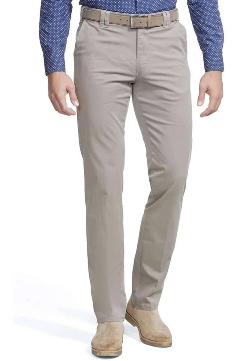 Meyer Modern Fit Herren Chino Taupe,Einfarbig 3 Meyer Modern Fit Herren Chino Taupe,Einfarbig