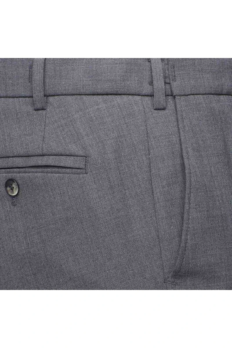 Meyer Flex Regular Fit Herren Stoffhose Mittelgrau,Einfarbig 4 Meyer Flex Regular Fit Herren Stoffhose Mittelgrau,Einfarbig – Bild 2