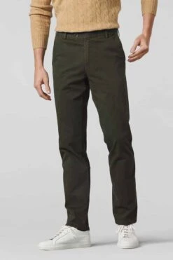 Meyer Regular Fit Herren Chino Braun,Einfarbig