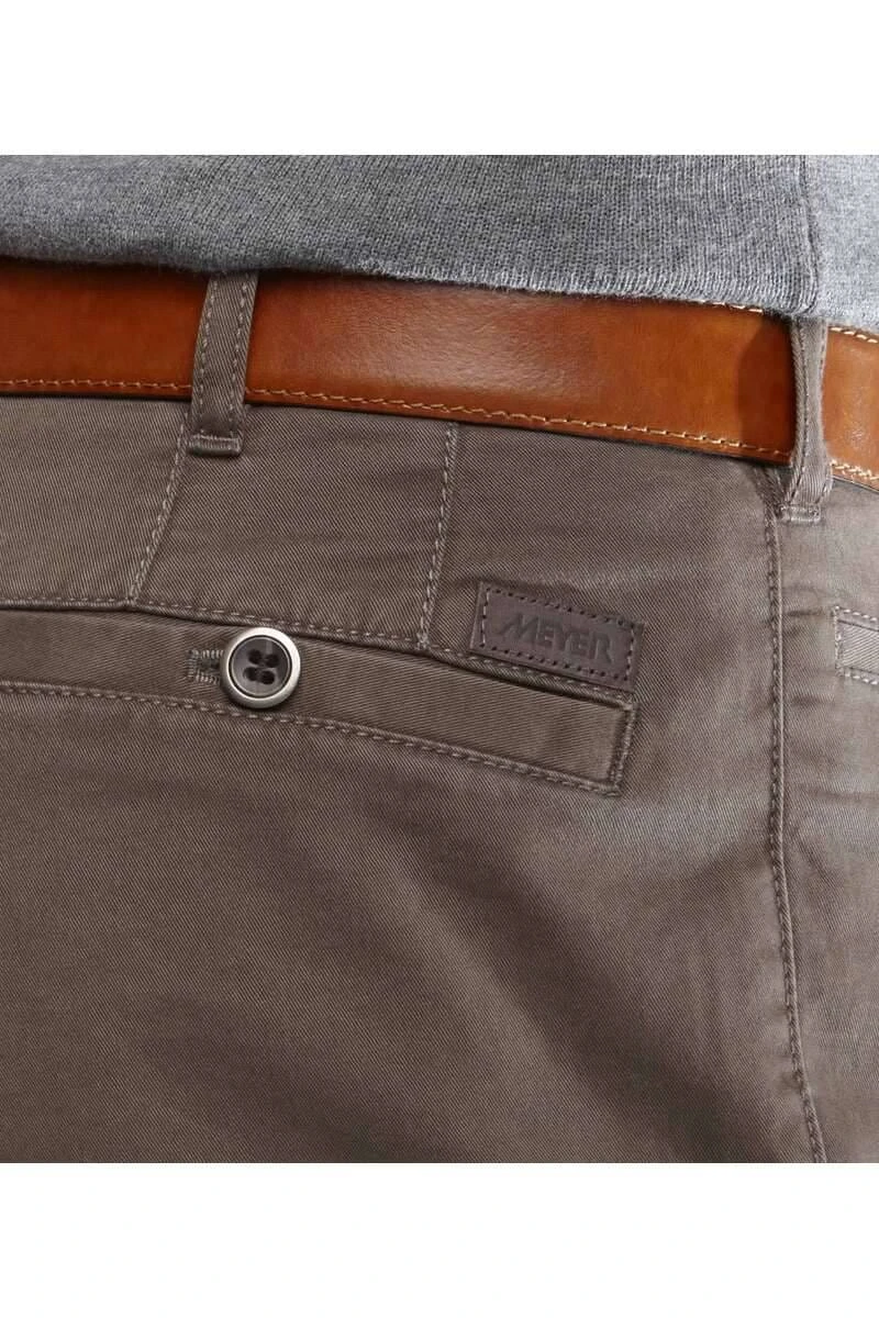 Meyer Regular Fit Herren Chino Stein,Einfarbig 6 Meyer Regular Fit Herren Chino Stein,Einfarbig – Bild 4