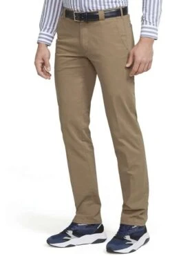 Meyer Regular Fit Herren Chino Camel,Einfarbig