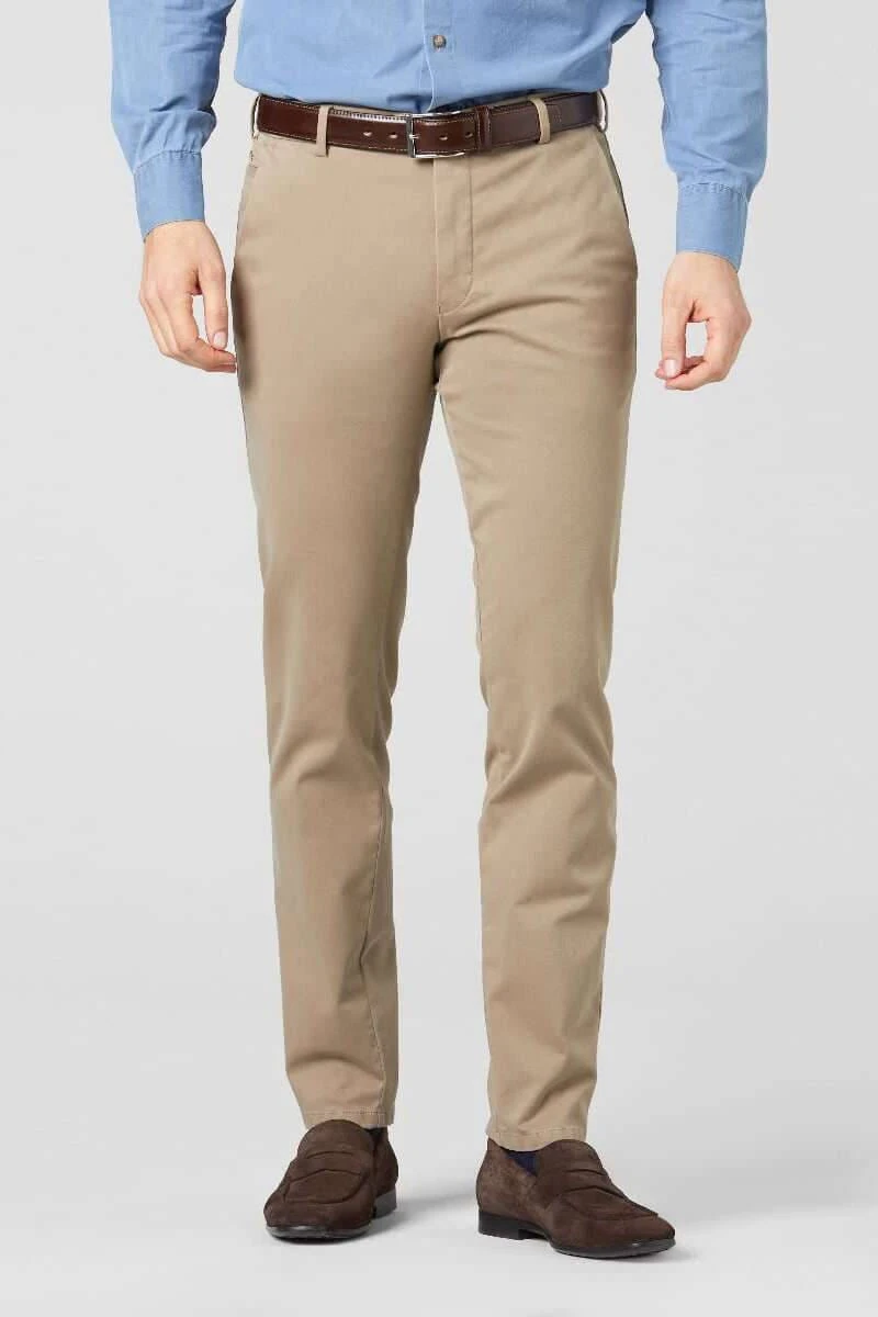 Meyer Slim Fit Herren Chino Beige,Einfarbig 3 Meyer Slim Fit Herren Chino Beige,Einfarbig