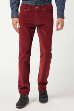 Pierre Cardin Lyon Regular Fit Herren Cordhose Rot