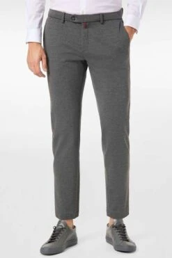 Pierre Cardin Jersey Slim Fit Herren Chino Grau,Einfarbig