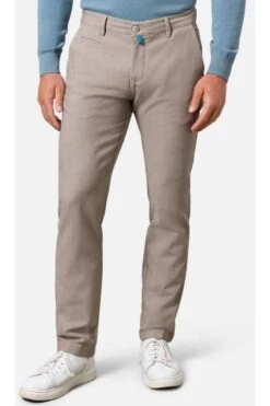 Pierre Cardin Futureflex Modern Fit Herren Chino Beige,Melange