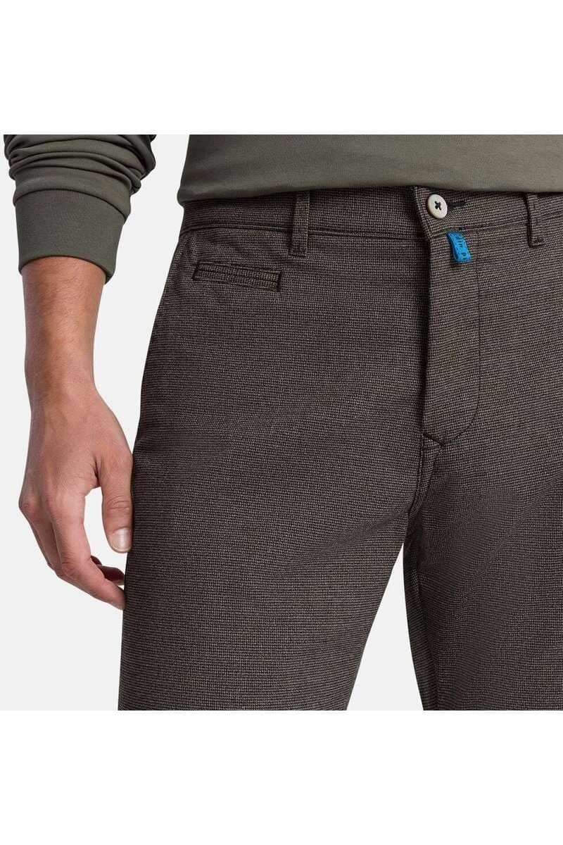 Pierre Cardin Lyon Tapered Fit Herren Chino Beige,Pepita 6 Pierre Cardin Lyon Tapered Fit Herren Chino Beige,Pepita – Bild 4