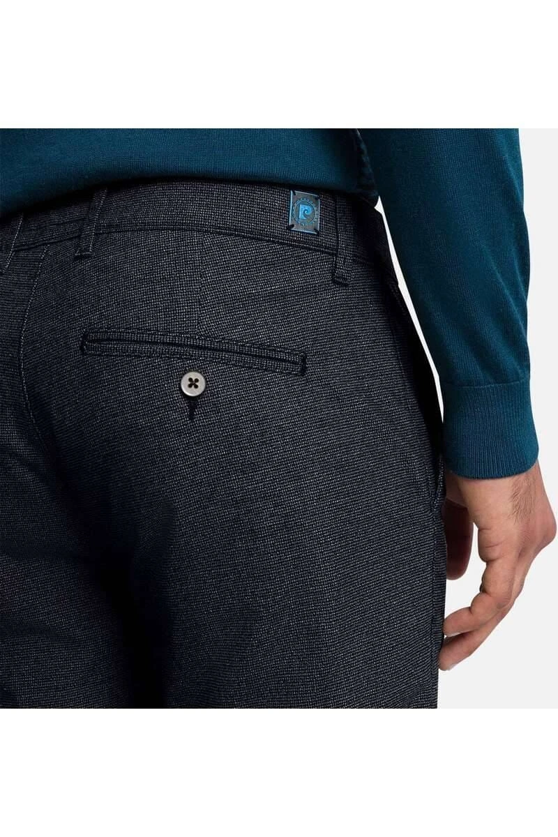 Pierre Cardin Lyon Tapered Fit Herren Chino Schwarz,Pepita 6 Pierre Cardin Lyon Tapered Fit Herren Chino Schwarz,Pepita – Bild 4