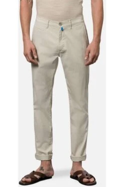 Pierre Cardin Lyon Tapered Fit Herren Chino Pelikan,Einfarbig