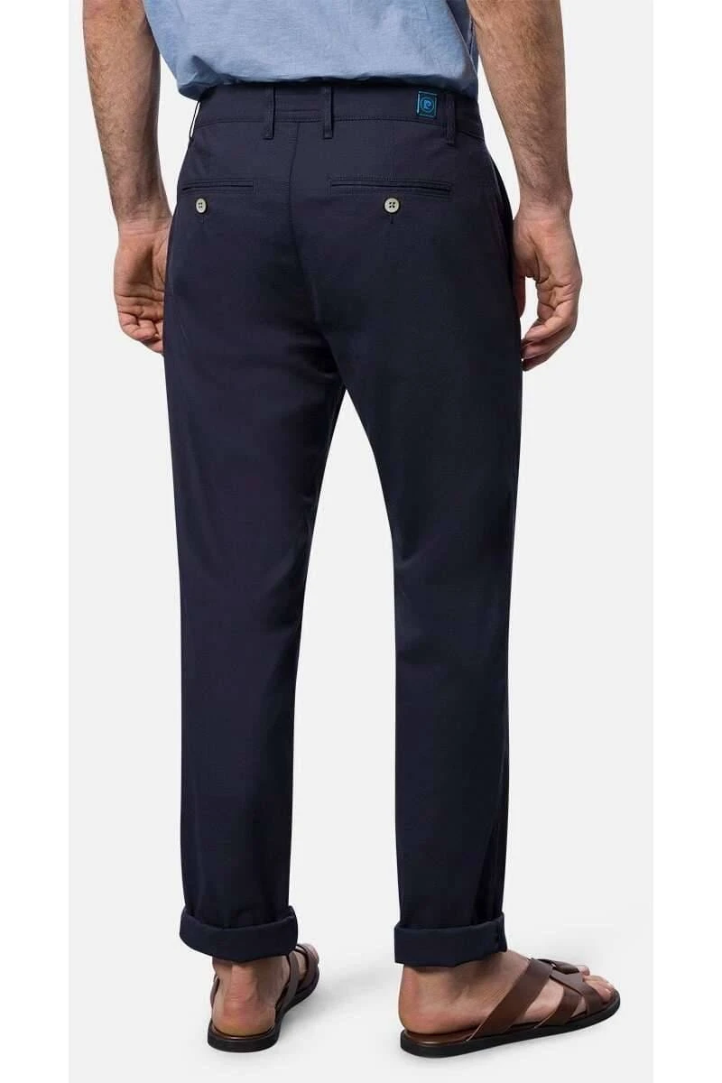 Pierre Cardin Lyon Tapered Fit Herren Chino Marine,Einfarbig 4 Pierre Cardin Lyon Tapered Fit Herren Chino Marine,Einfarbig – Bild 2
